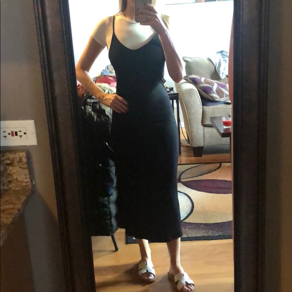 Black and white T shirt dress